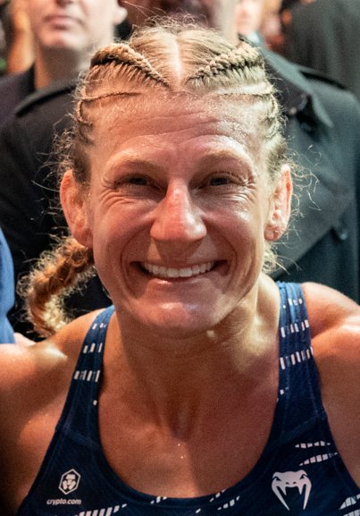 Kayla Harrison preparing for a mixed martial arts bout